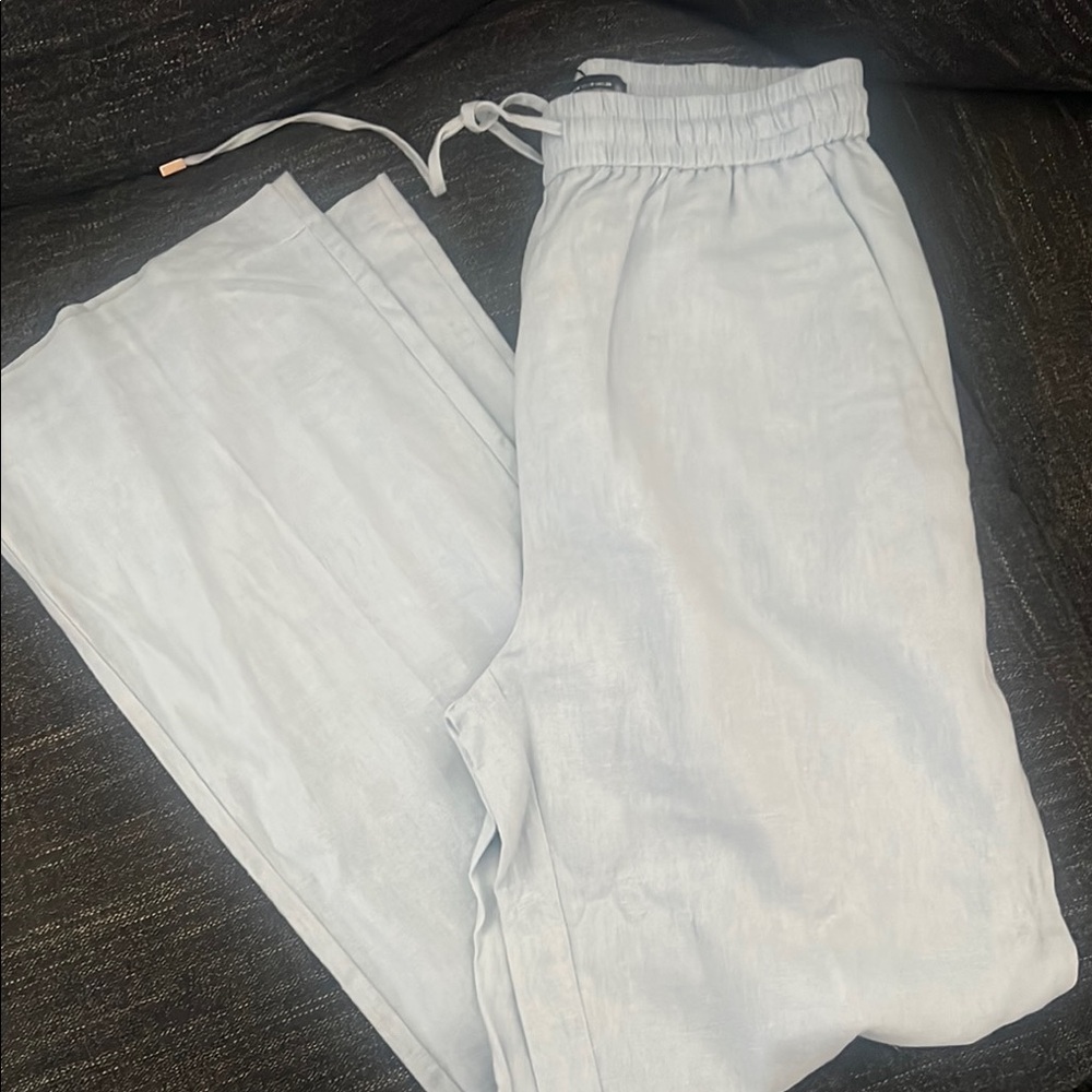 Woman Light blue Pants